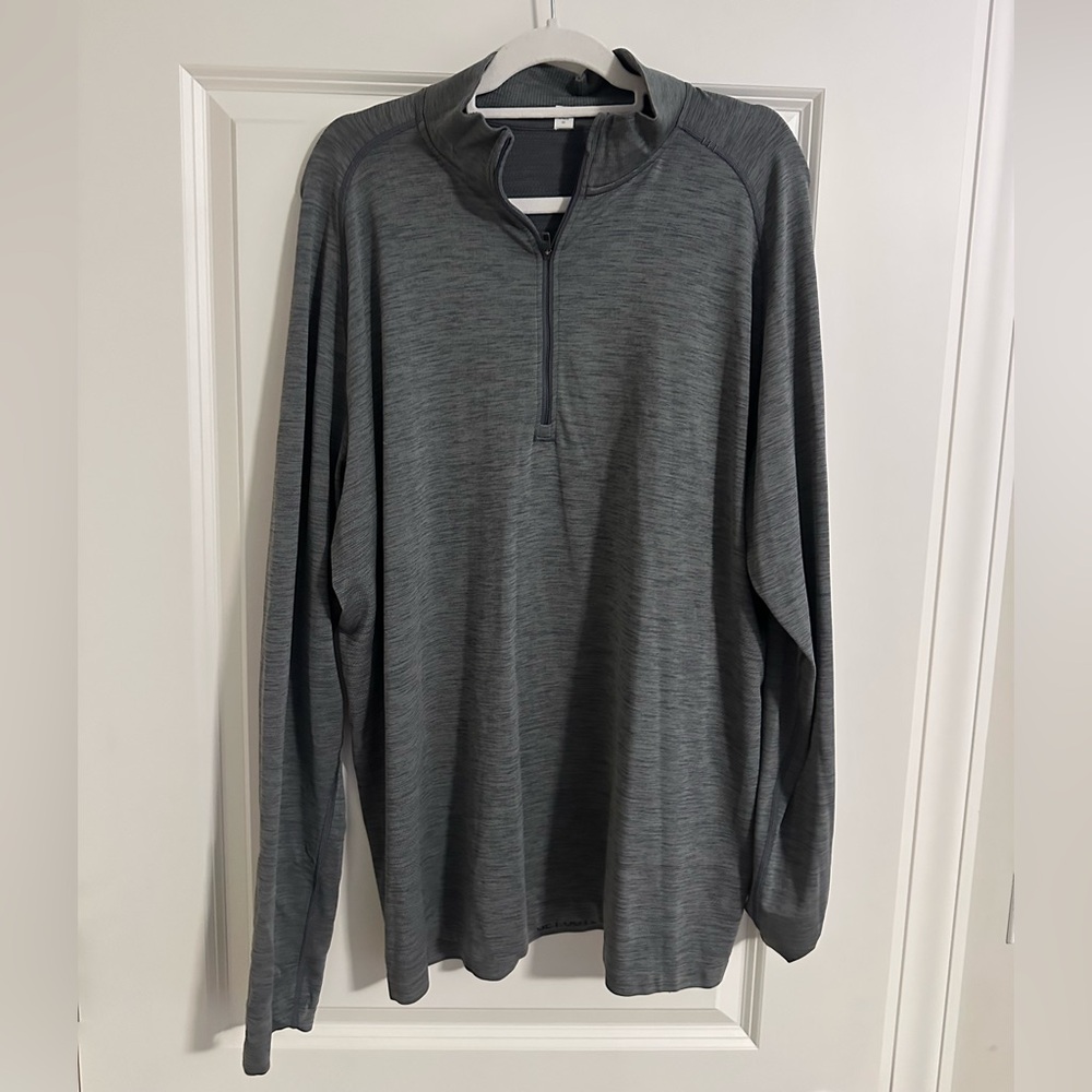 Gray lulu Quarter-Zip Pullover